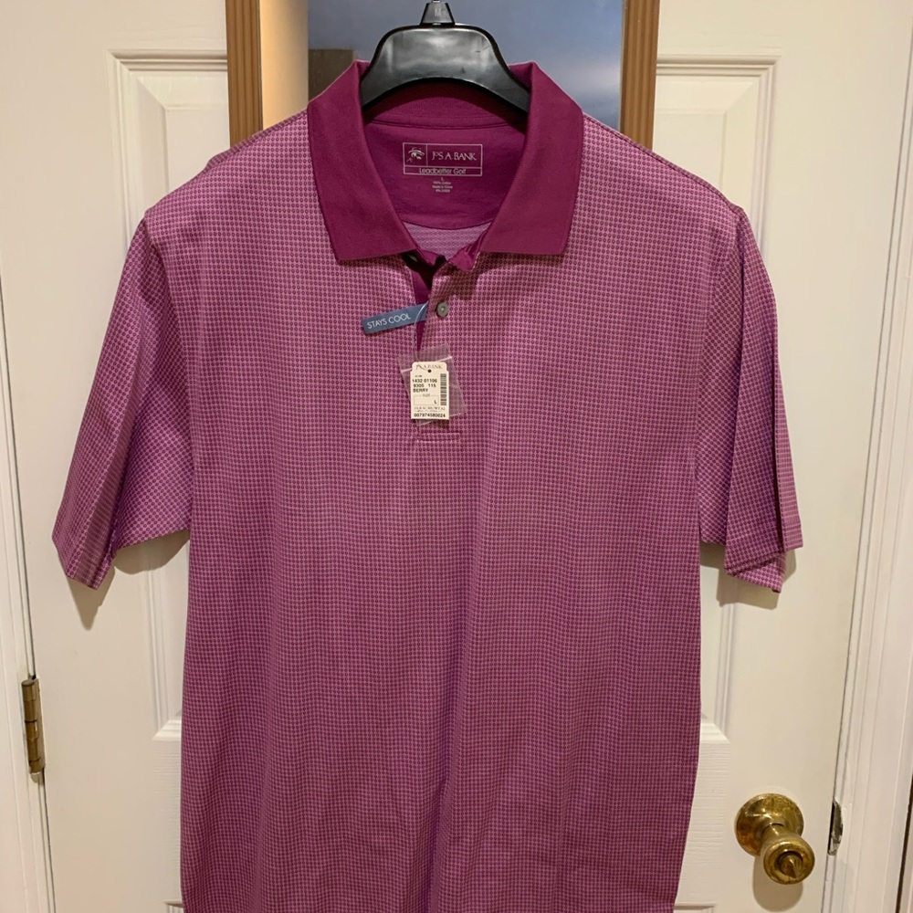 Jos. A. Bank Purple Polo Shirt Classic Design
